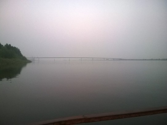 Мост через р. Кама в районе паромной переправы Тарасово