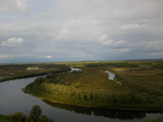 Река Клязьма со смотровой площадки Венец. 2019 год. Сентябрь