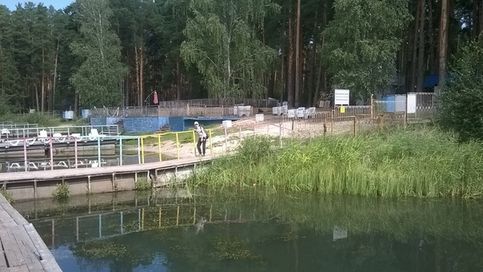 Лето 2020. Озеро Боровушка- гидрологический памятник природы., имеет форму округлой воронки. У озера двойное дно