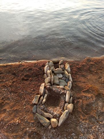 Детское творчество на озере Увильды