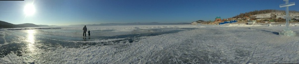 Воскресная панорама оз. Тургояк (01. 02. 2015)
