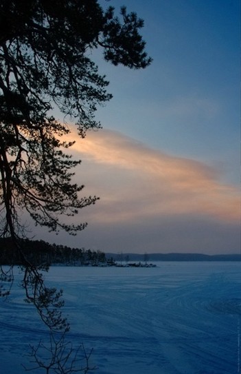 Восход над озером Тургояк