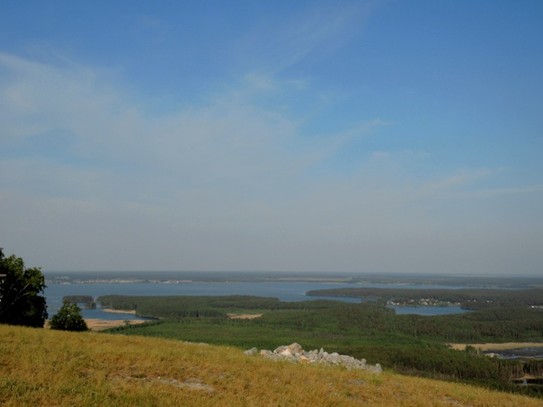 Вид с горы Каравай в сторону Снежинска