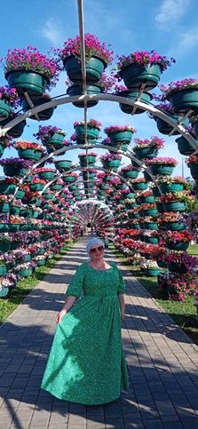 Аллея цветов в Парке цветов  г. Грозный