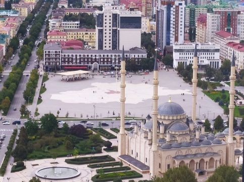 Мечеть Сердце Чечни со смотровой площадки