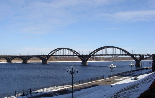 Рыбинск. Мост через Волгу