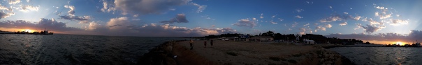 Панорама Таманского залива в ст. Тамань. Дата съемки: 21. 06. 2019 г