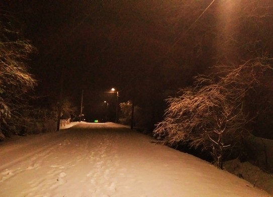 Рынделево. Снегопад