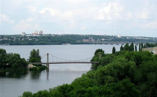 Подвесной прогулочный мост(Придаченская дамба) Воронеж