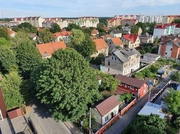 Вид со смотровой площадки водонапорной башни, Зеленоградск (Кранц), Калининградская  область