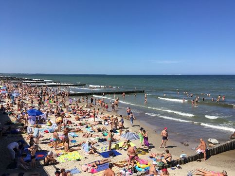 Мой пляжик. Балтийское море, лето, море, плавильная жара!
