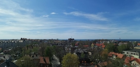 Панорама Зеленоградска с водонапорной башни