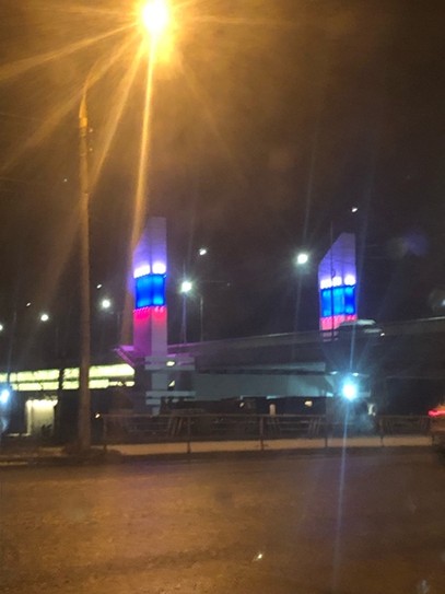 Краснофлотский мост теперь с подсветкой