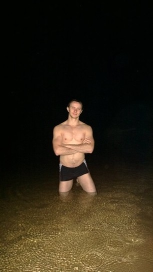 Ночное купание на Андреевском карьере в дождь и грозу :). Было классно!