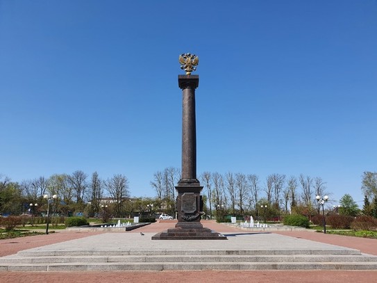 Стела Город воинской славы, Козельск, Калужская область