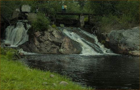 Водопад на реке Койринйоки. Мельничный