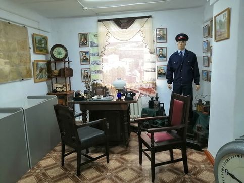 Исторический музей Тайги. Экспозиция, посвященная железнодорожному делу