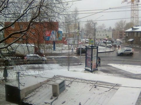Архангелогородцев с первым снегом. Усадьба Царицыно)))