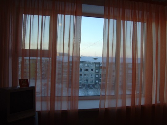 Вид из окна гостиницы Воркута