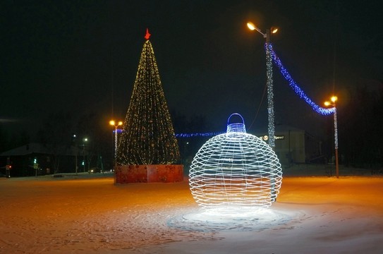 Новогодняя лка в городе Шарья