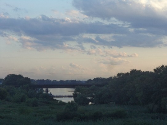 Река Кубань перед закатом