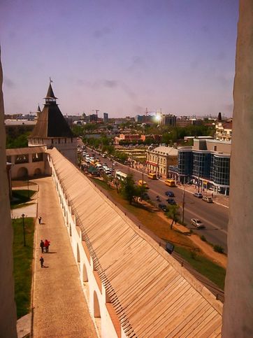 Вид с башни Астраханского кремля