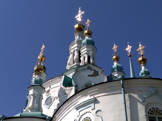 Успенский  собор - единственный храм в Енисейске, который был открыт на протяжении практически всего советского времени (за исключением 10-летнего перерыва)