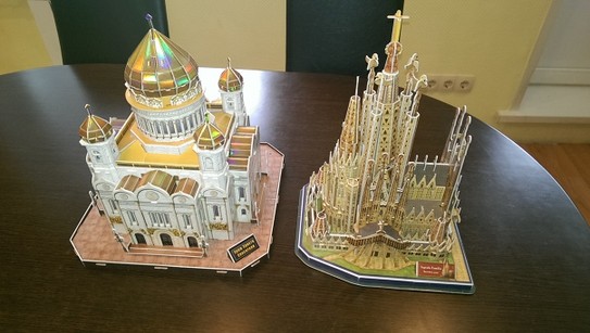 Бумажное моделирование. Храм Христа Спасителя. Саграда Фамилия (La Sagrada Familia)