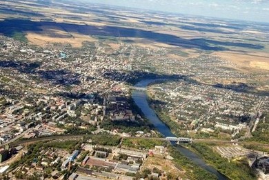 Город Елец на реке Быстрая Сосна