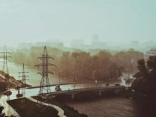 Москва, ул. Свободы, Восточный мост. Лето 2013