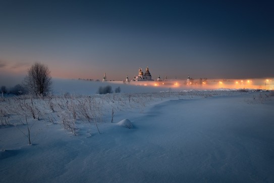 Ночь на Истре. Новоиерусалимский монастырь морозной февральской ночью