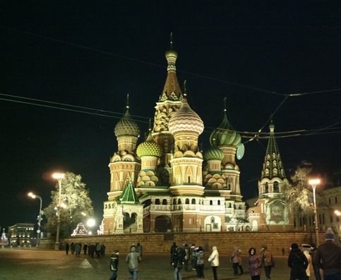 Москва, ночная экскурсия по Красной площади...осень 2014 г