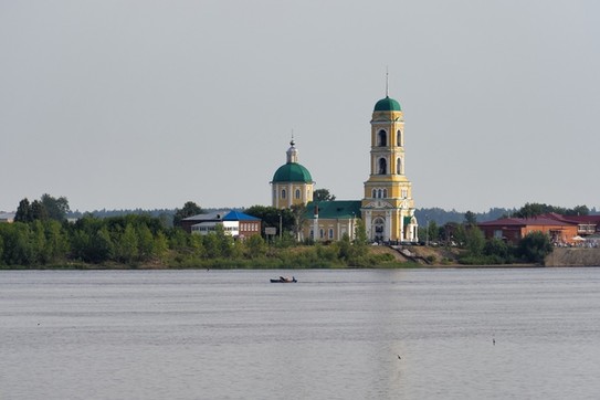 Кама. Николо-Берзовка. Никольская церковь. Kama River. Nikolo-Beryozovka. Saint Nicholas Church. (2021)
