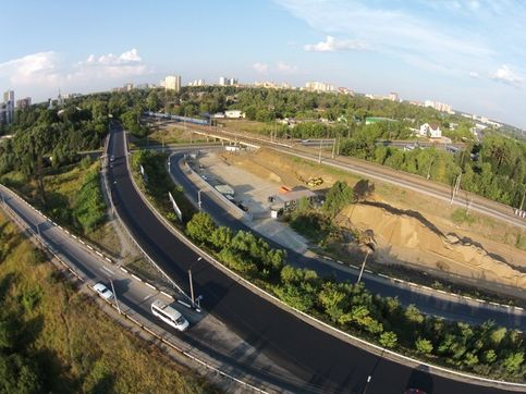 Развязка Ленточка и Акуловское шоссе. Как красиво смотрится ново уложенный асфальт