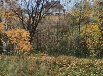 20 октября. Дома Жлнино, стоящие на берегу Оки. Отделены от реки противопаводковой дамбой