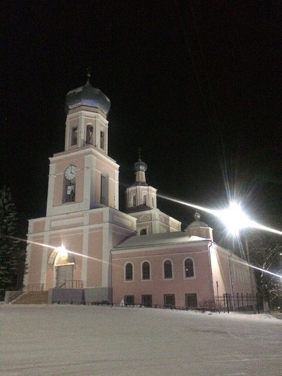 Ночной Валдай. Свято-Троицкий собор