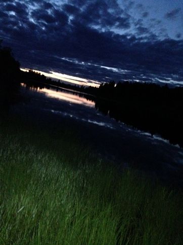 Ночь на реке Вишерка