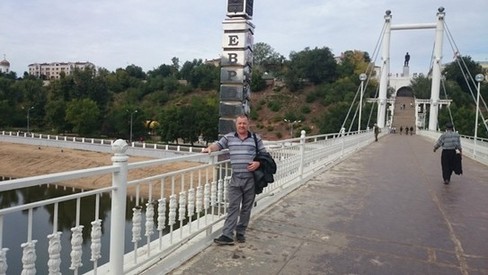 Мост через реку Урал. Европа- Азия