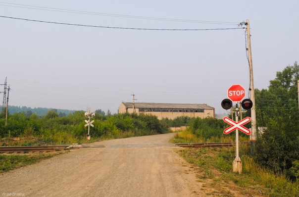 Железнодорожный переезд на перегоне Нытва - Сукманы, Пермский край