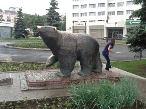 Пермский край - край первозданной природы. О чем и говорит памятник медведю