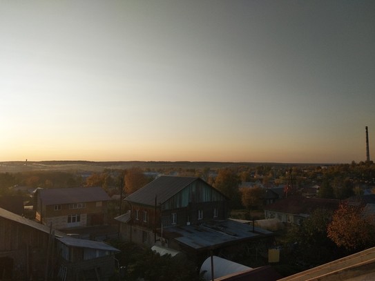 Вид с крыши на осень