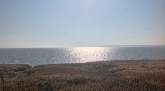 Вид на море с минигорода Чеховская Гавань