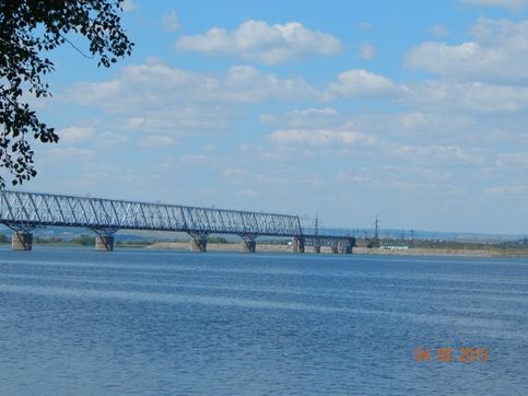 Ж. д. Мост через Волгу