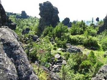 Скалы на горе Качканар