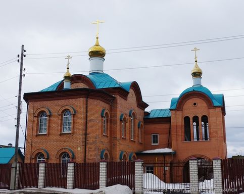Строящаяся старообрядческая церковь Святой Троицы. 23 марта 2019