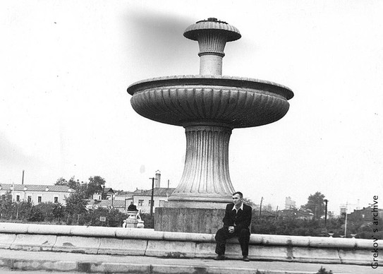 Фонтан в Дендрологическом парке на улице 8 Марта. 1950-е. Фото: Степанов В. Ф