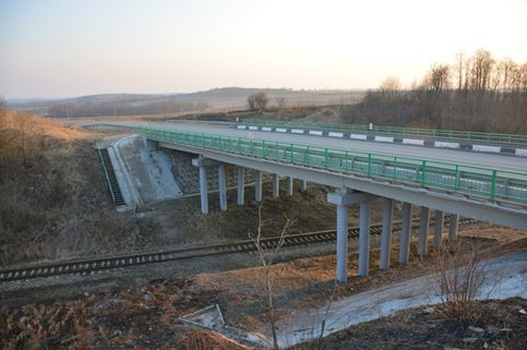Мост над подъездным путем к ст. Тычинино