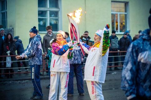 Эстафета Олимпийского Огня 13 января г Мичуринск