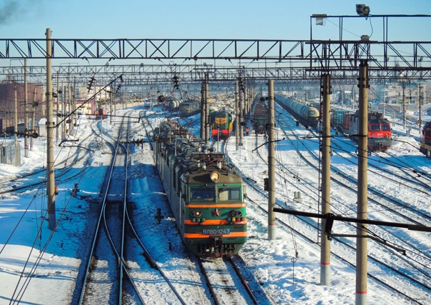 Электровоз ВЛ80С-1247 на станции Агрыз, Татарстан