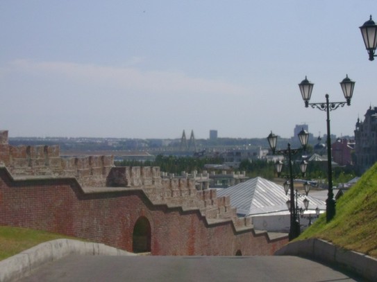 Вид из Кремля на мост Миллениум